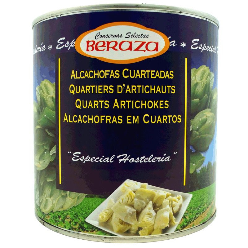ALCACHOFAS CUARTEADAS 6/3Kg